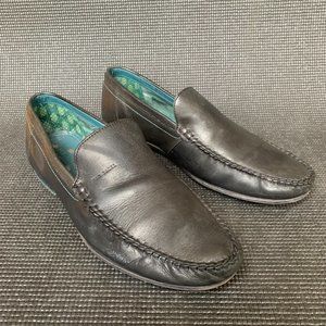 [Sz 11] Ted Baker SIMEEN 2 Black Leather Pull On Loafer Men's US11